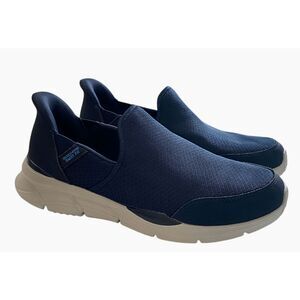 Skechers Mens Slip In Size 9.5 Sneakers Equalizer 4.0 Swift Fit Memory Foam Navy